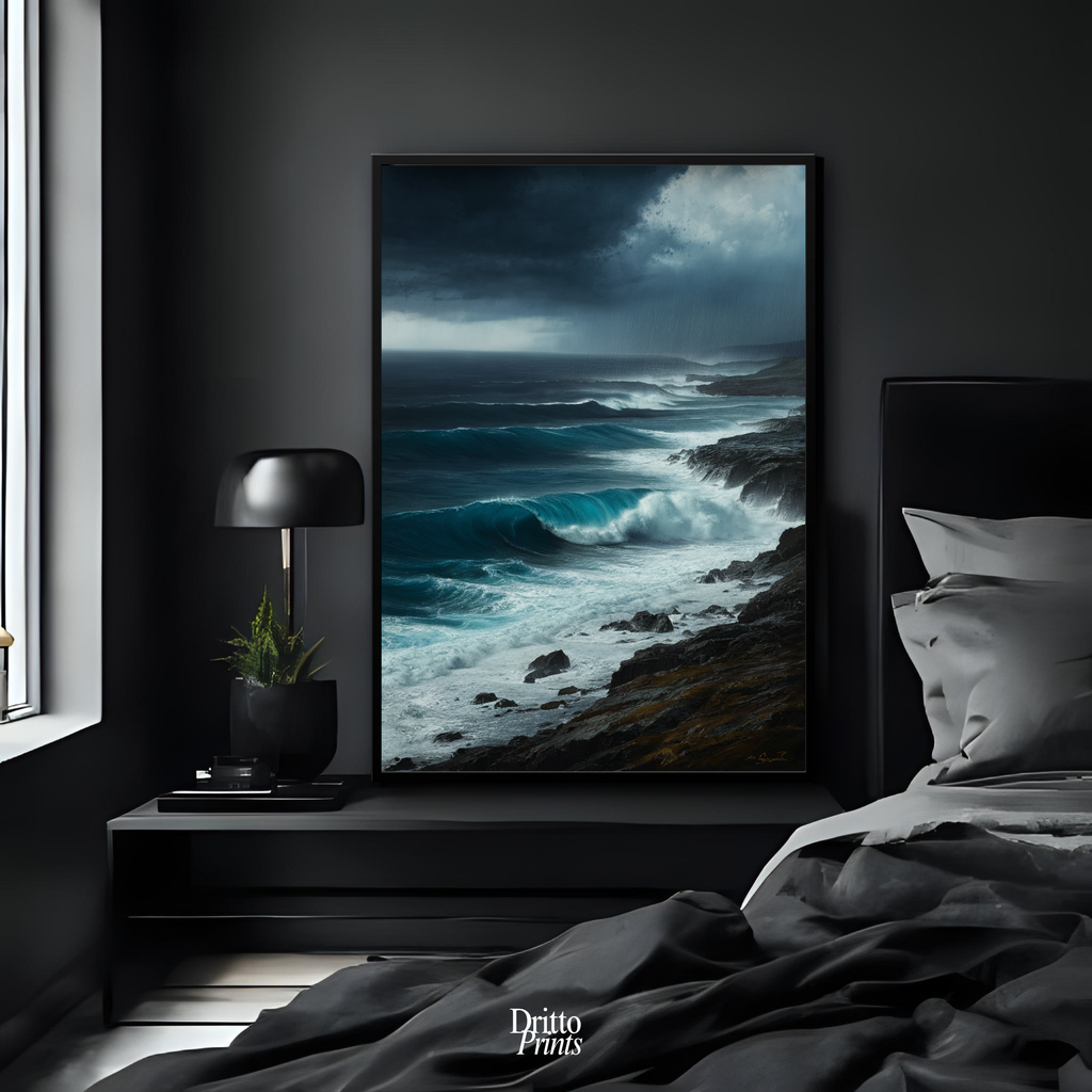 (FD17) Where the Rain Begins - Framed matte paper poster