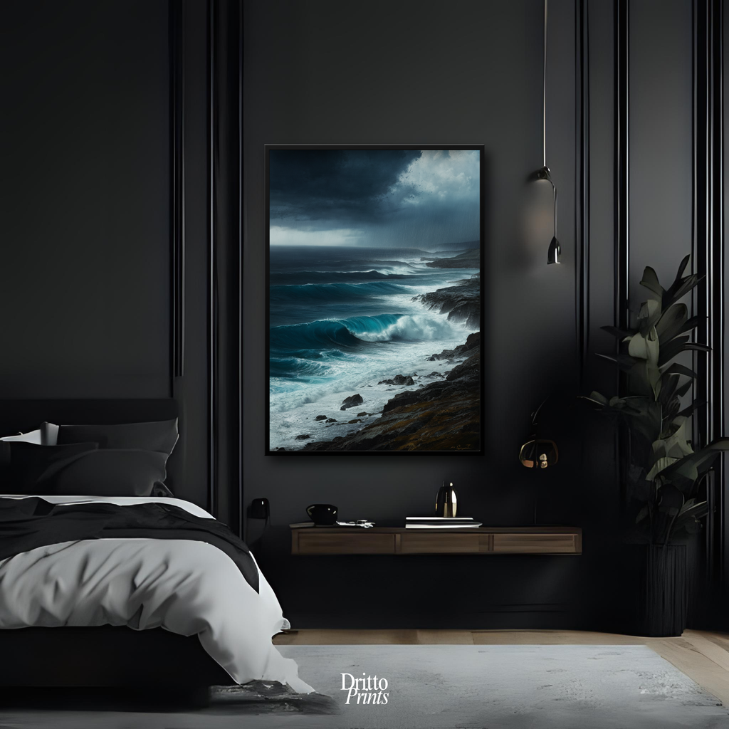 (FD17) Where the Rain Begins - Framed matte paper poster