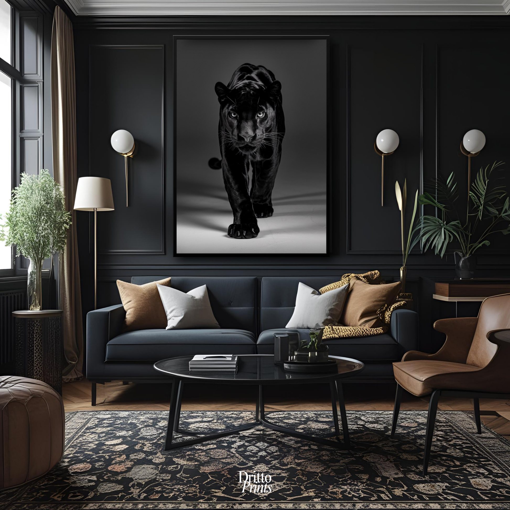 (FD7) Eyes of the Hunt - Framed matte paper poster