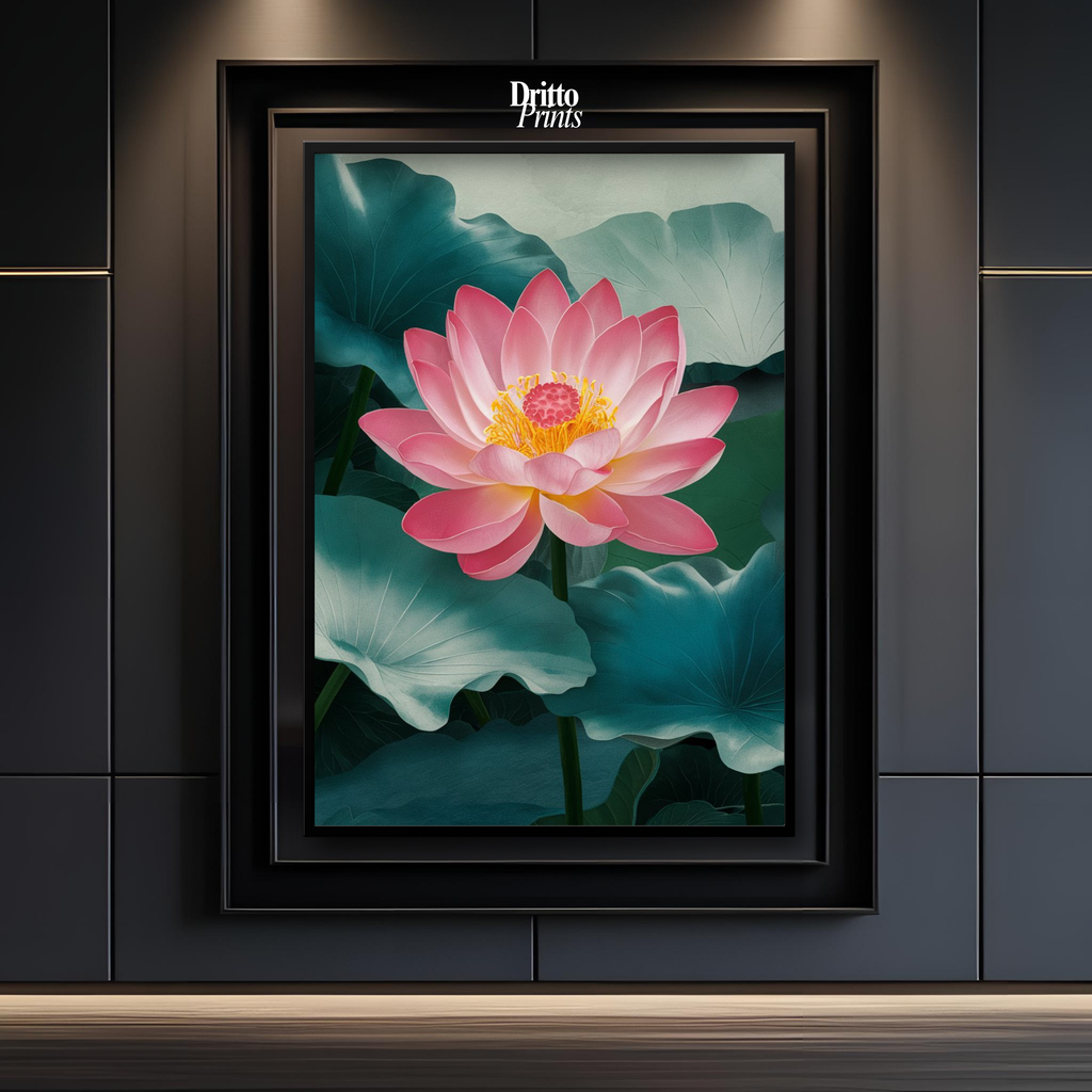 (FD30) Whispers of the Lotus - Framed matte paper poster