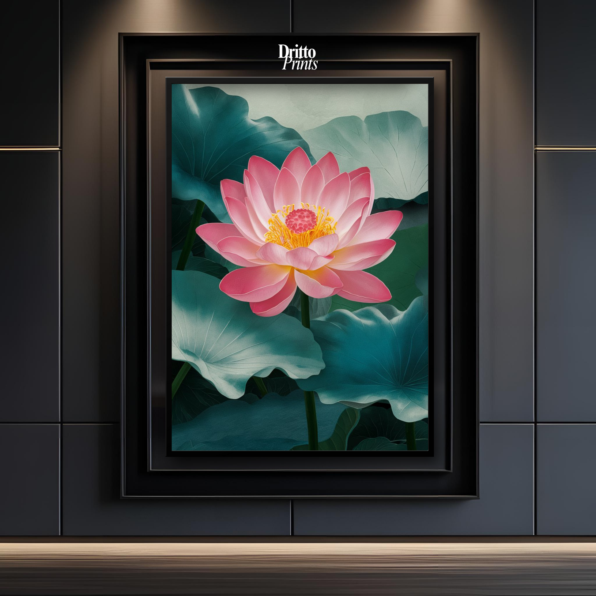 (FD30) Whispers of the Lotus - Framed matte paper poster