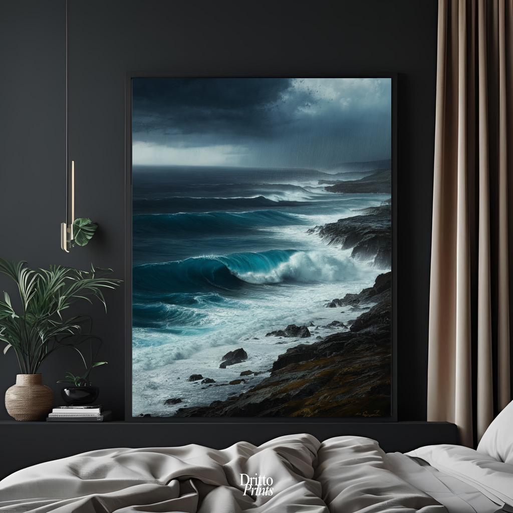(FD17) Where the Rain Begins - Framed matte paper poster