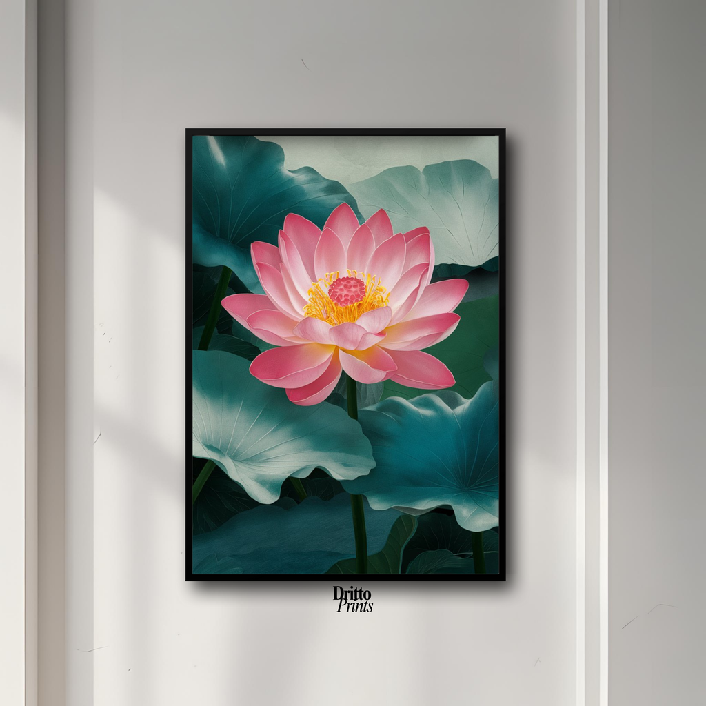 (FD30) Whispers of the Lotus - Framed matte paper poster