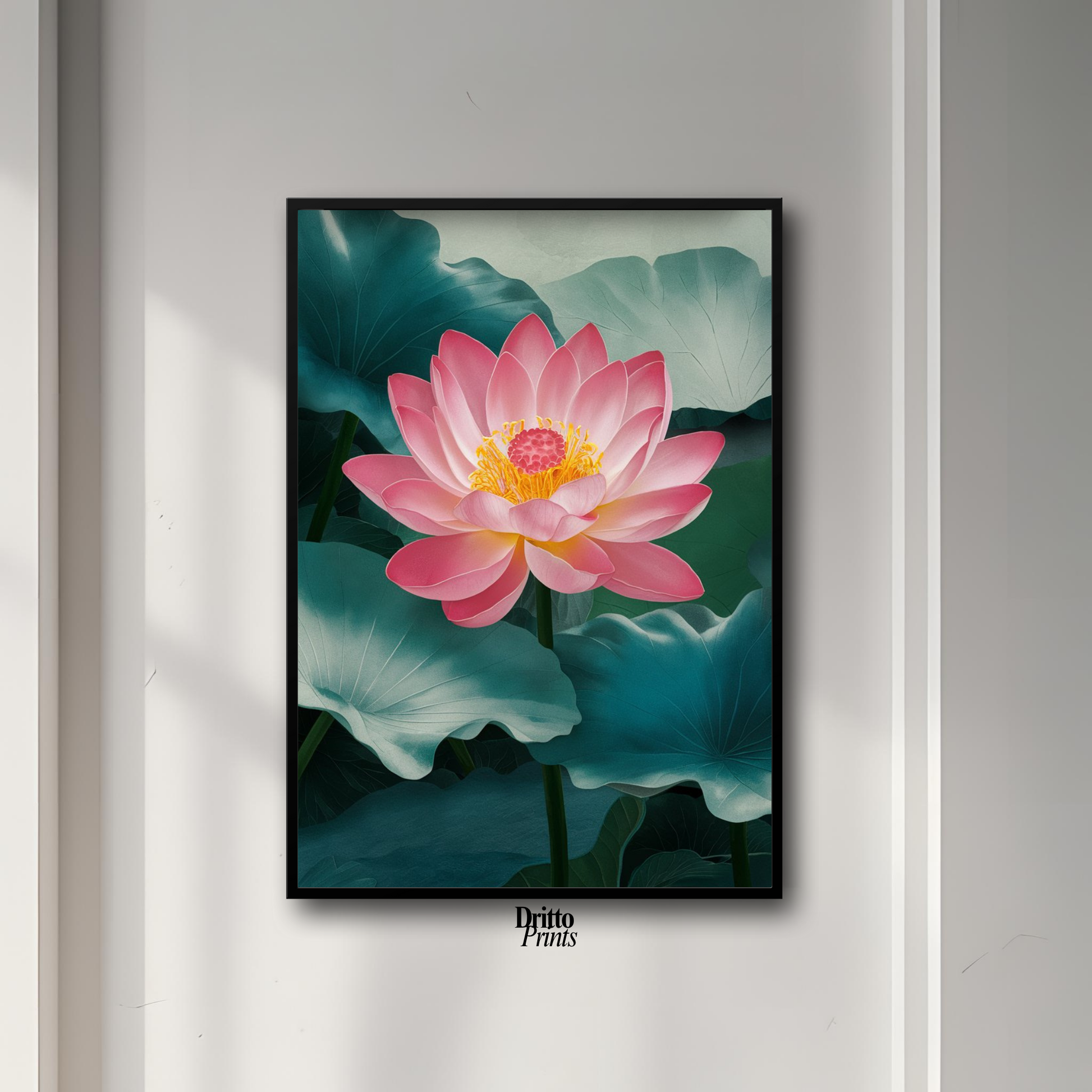 (FD30) Whispers of the Lotus - Framed matte paper poster