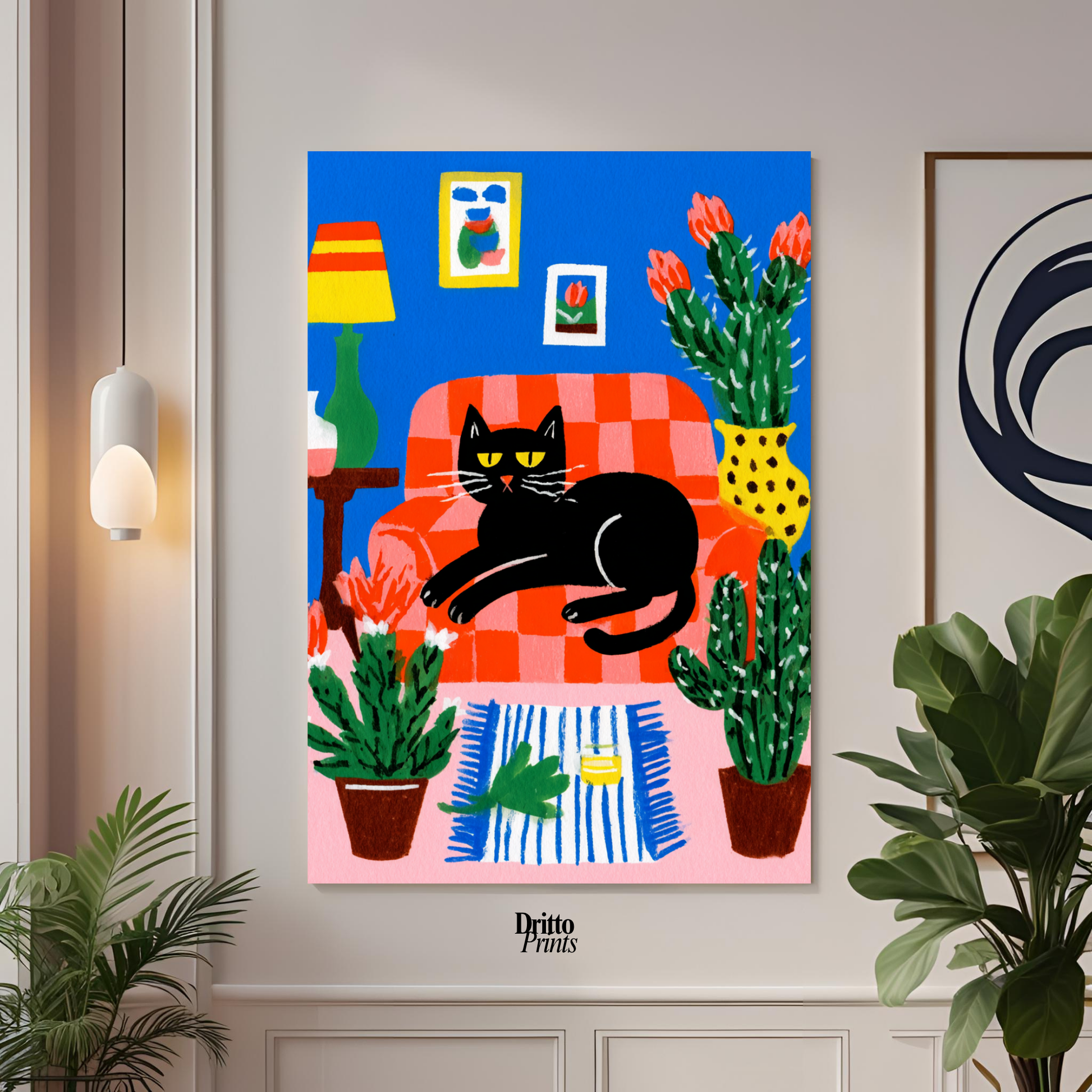 (PD32) Afternoon with the Cat - Poster