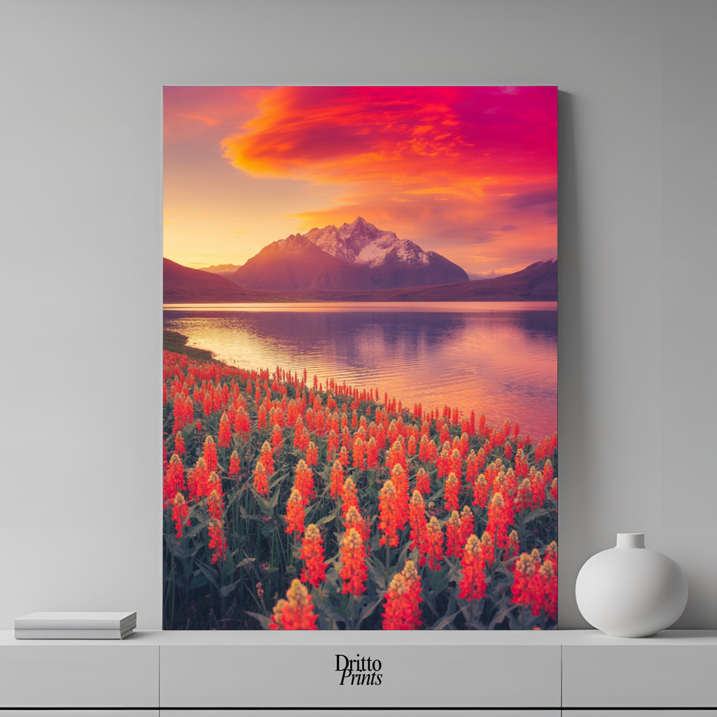 (CF3) Golden Hour Symphony - Framed canvas