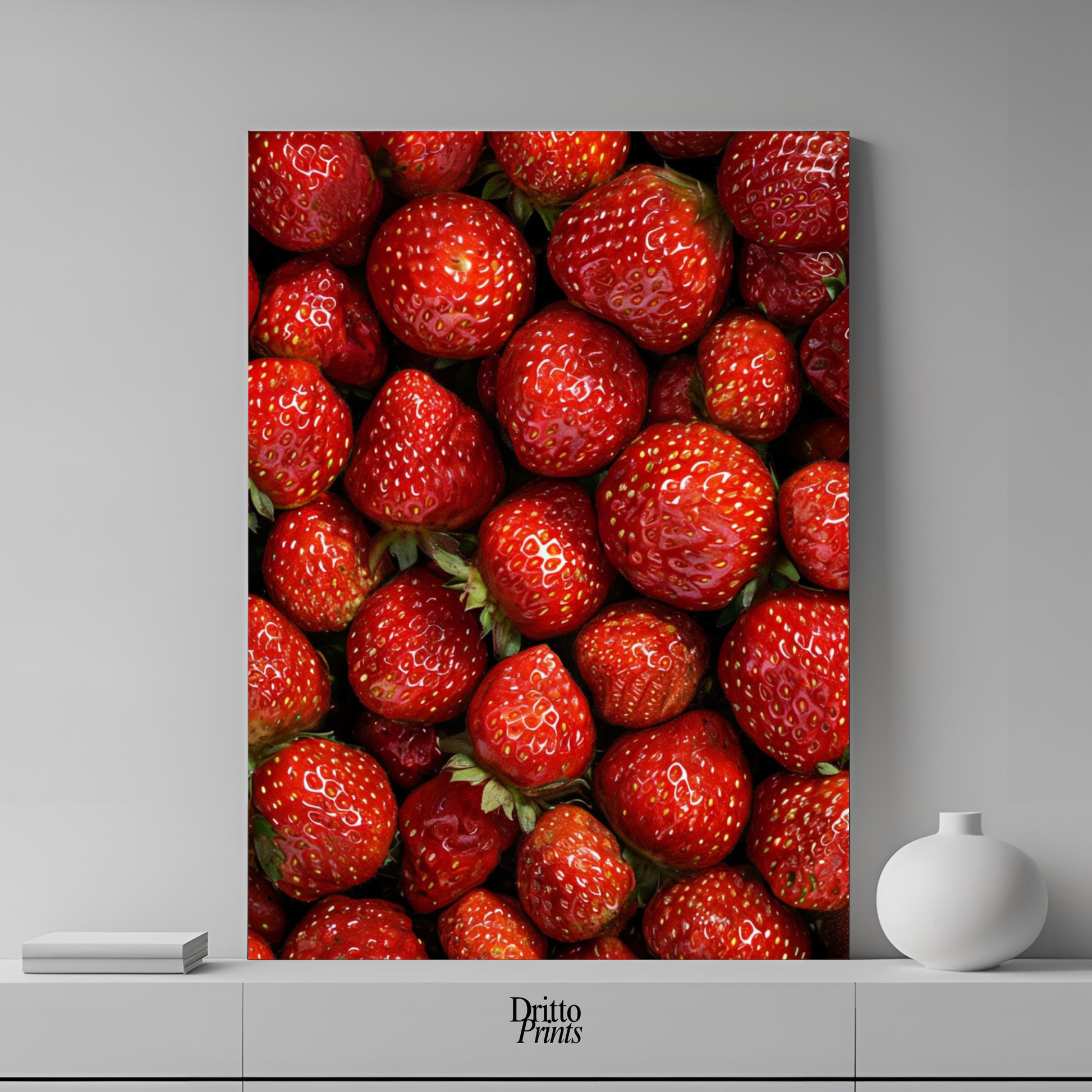 (PD5) The Strawberry Wall Taste of Summer - Poster