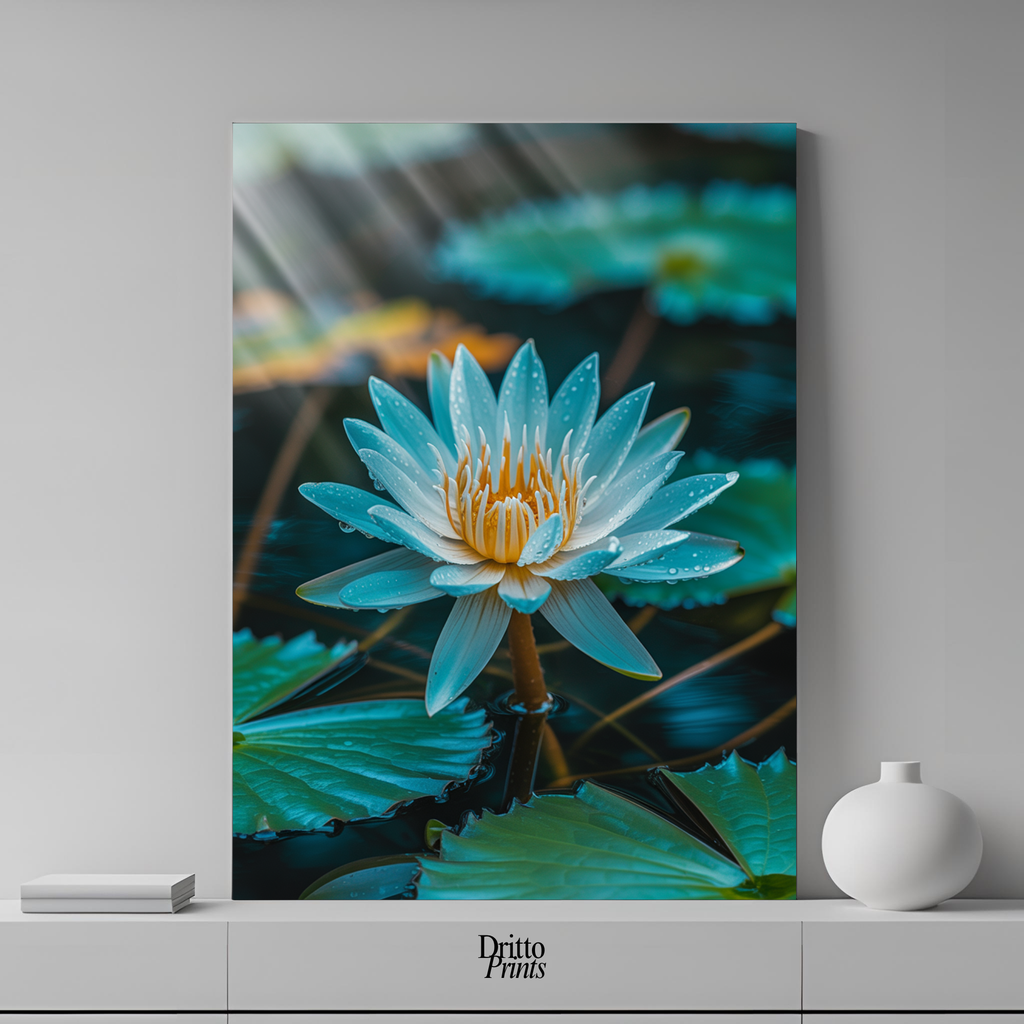(CD5) Tranquil Water Lily - Canvas