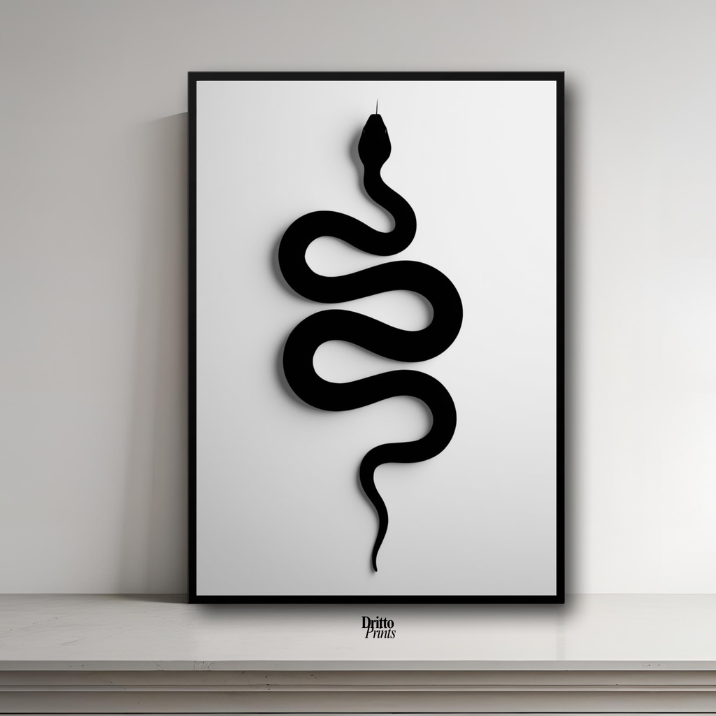 (FD34) Serpent Grace - Framed matte paper poster