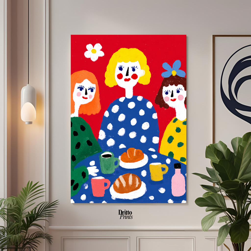 (PD45) Morning Notes – Vintage Iranian Breakfast Poster