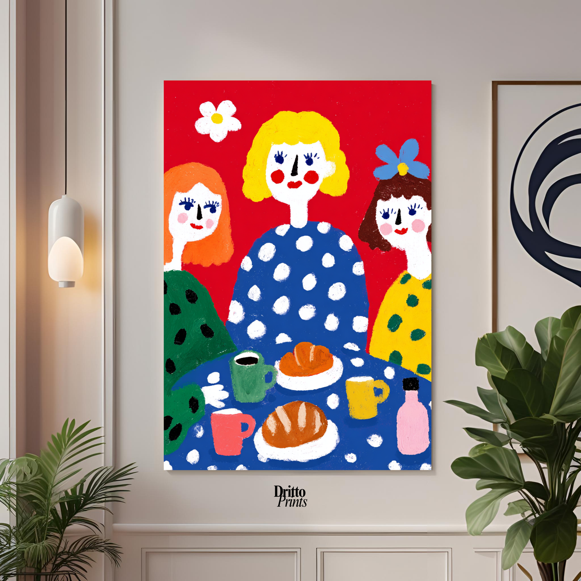 (PD45) Morning Notes – Vintage Iranian Breakfast Poster