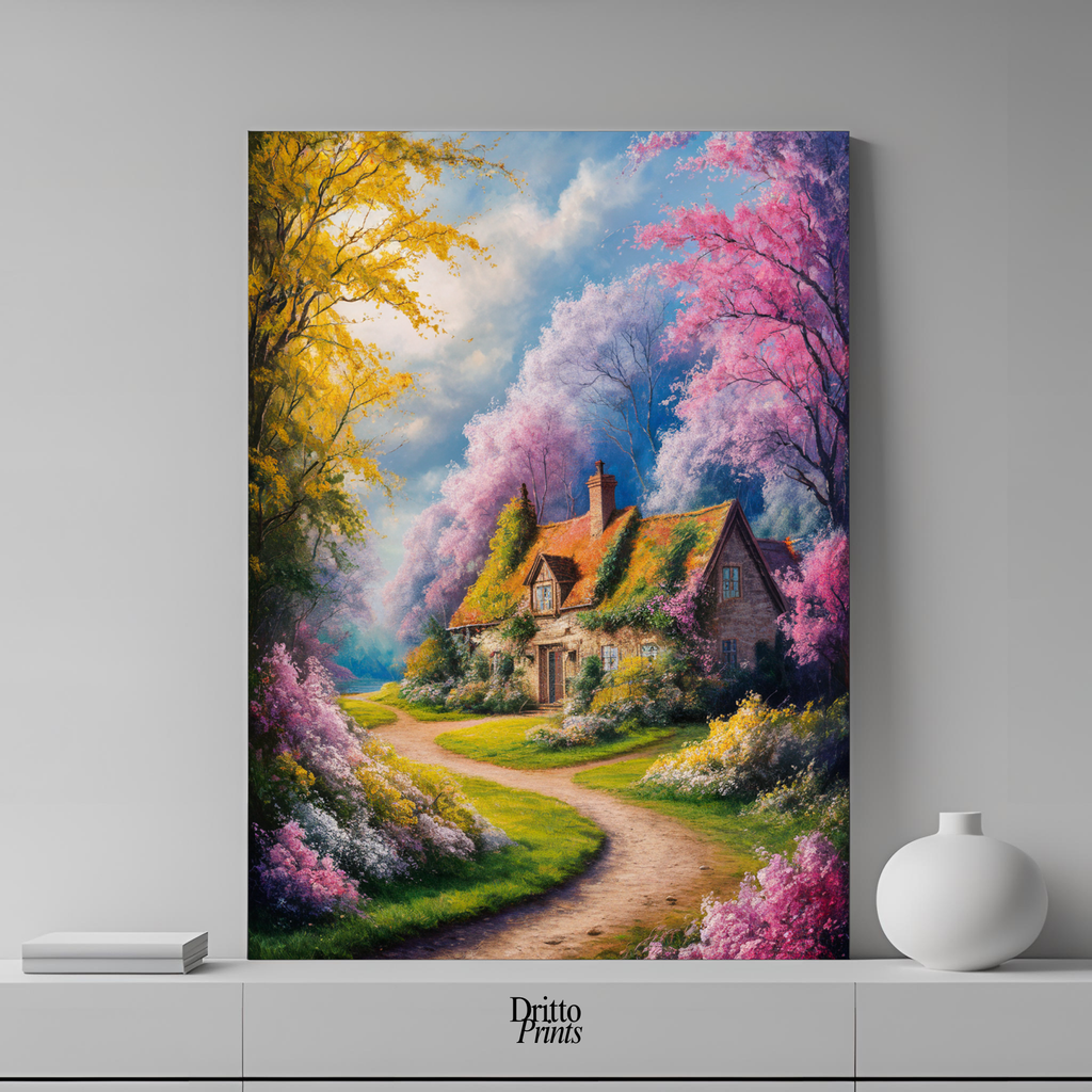 (CD2) Cottage in Bloom - Canvas