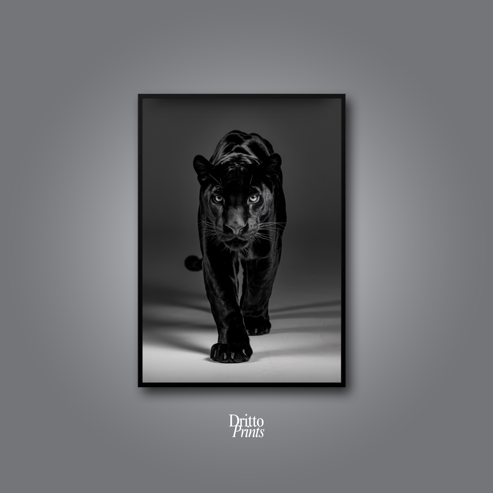 (FD7) Eyes of the Hunt - Framed matte paper poster