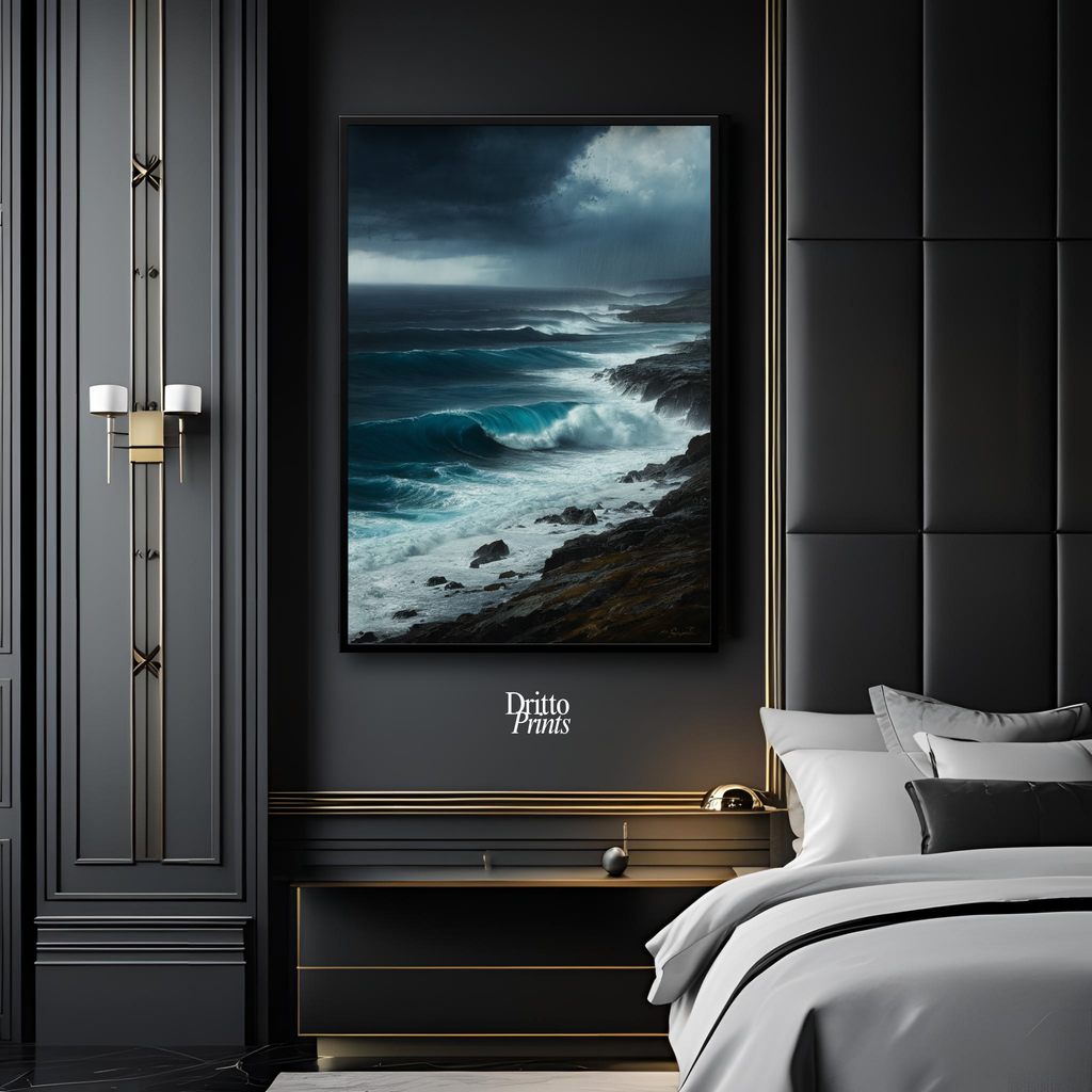 (FD17) Where the Rain Begins - Framed matte paper poster
