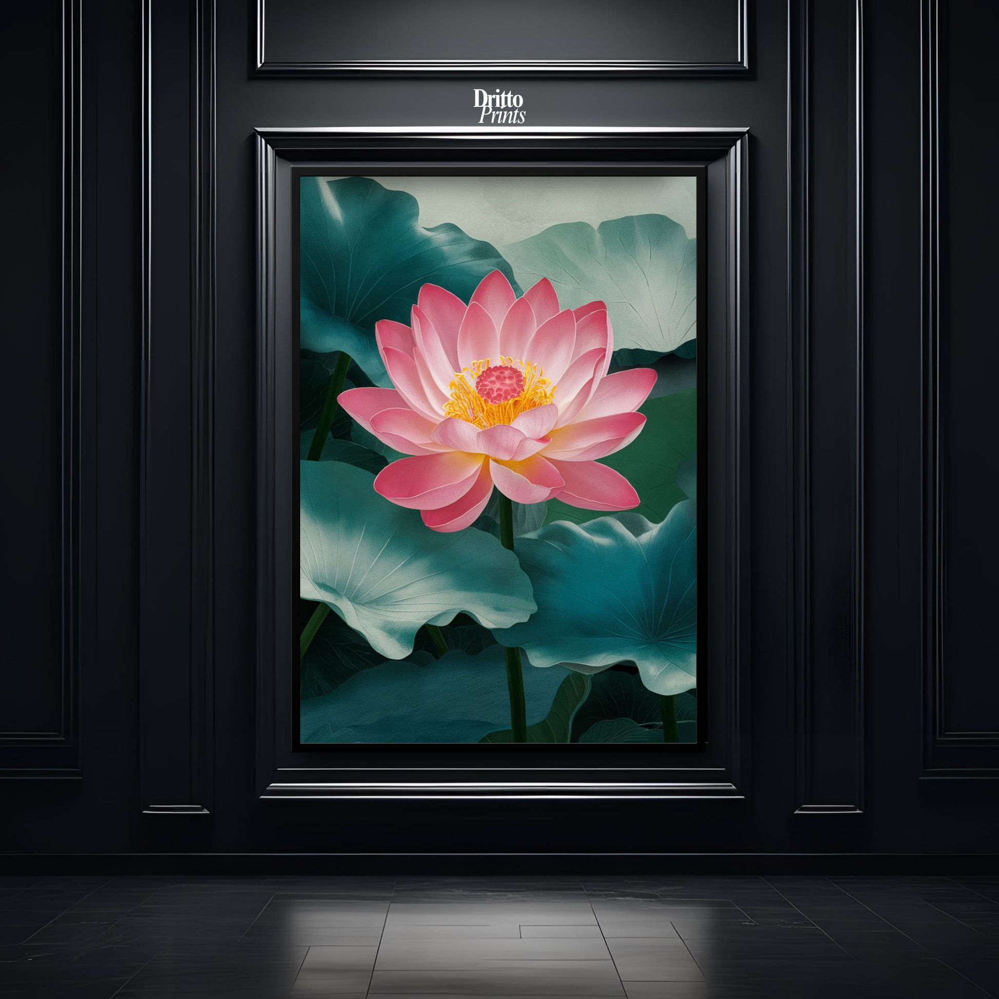(FD30) Whispers of the Lotus - Framed matte paper poster