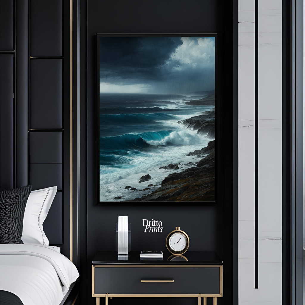 (FD17) Where the Rain Begins - Framed matte paper poster