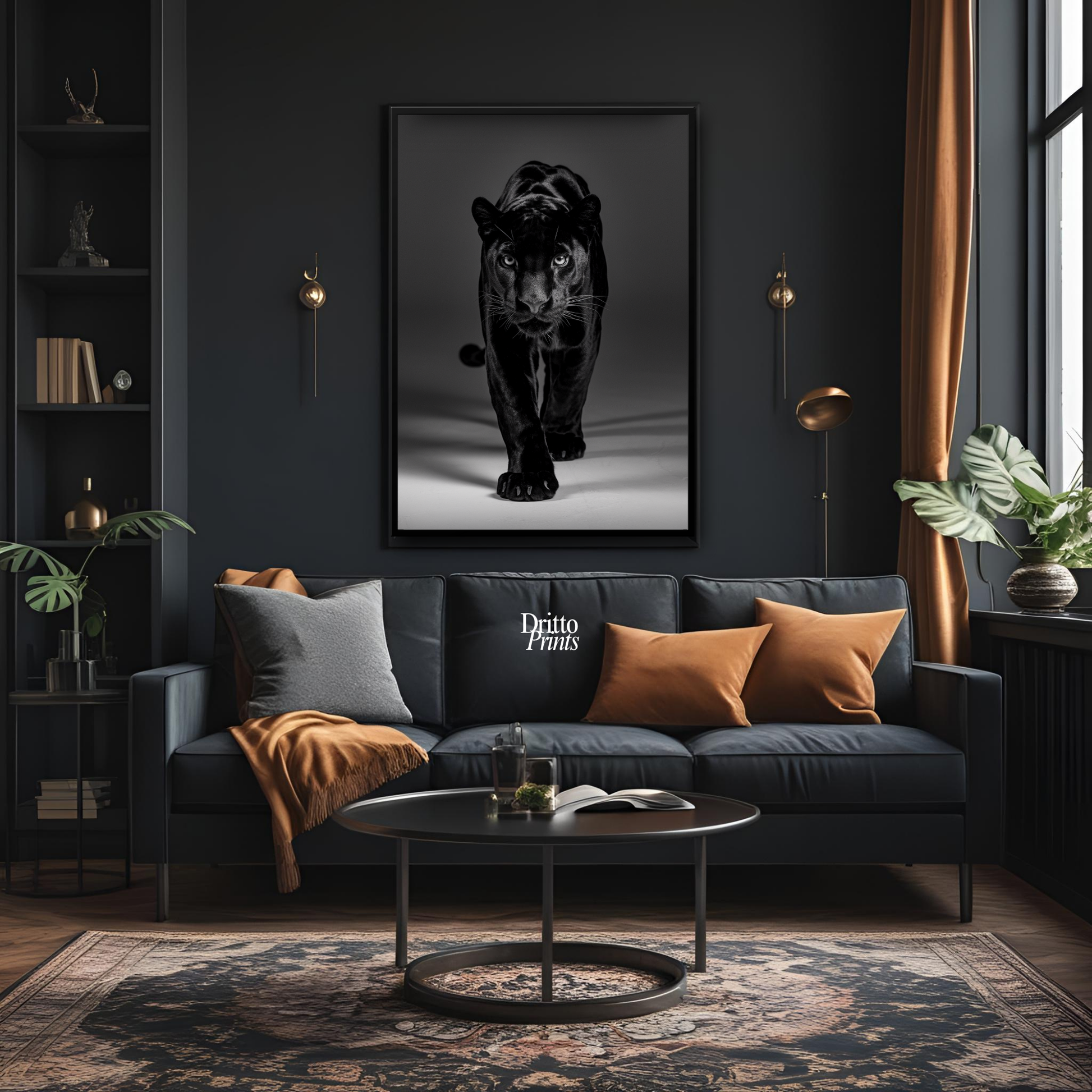(FD7) Eyes of the Hunt - Framed matte paper poster
