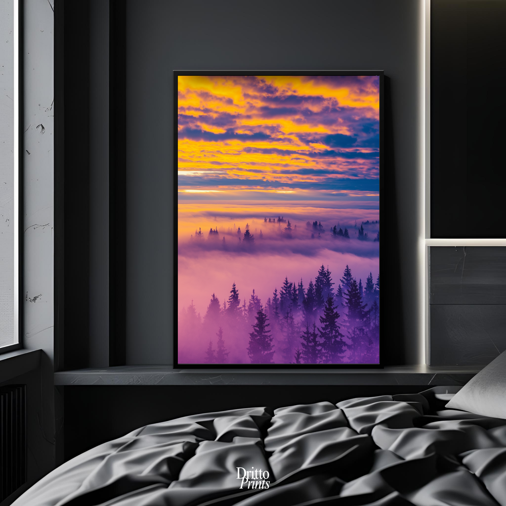 (FD13) Light Between Worlds - Framed matte paper poster