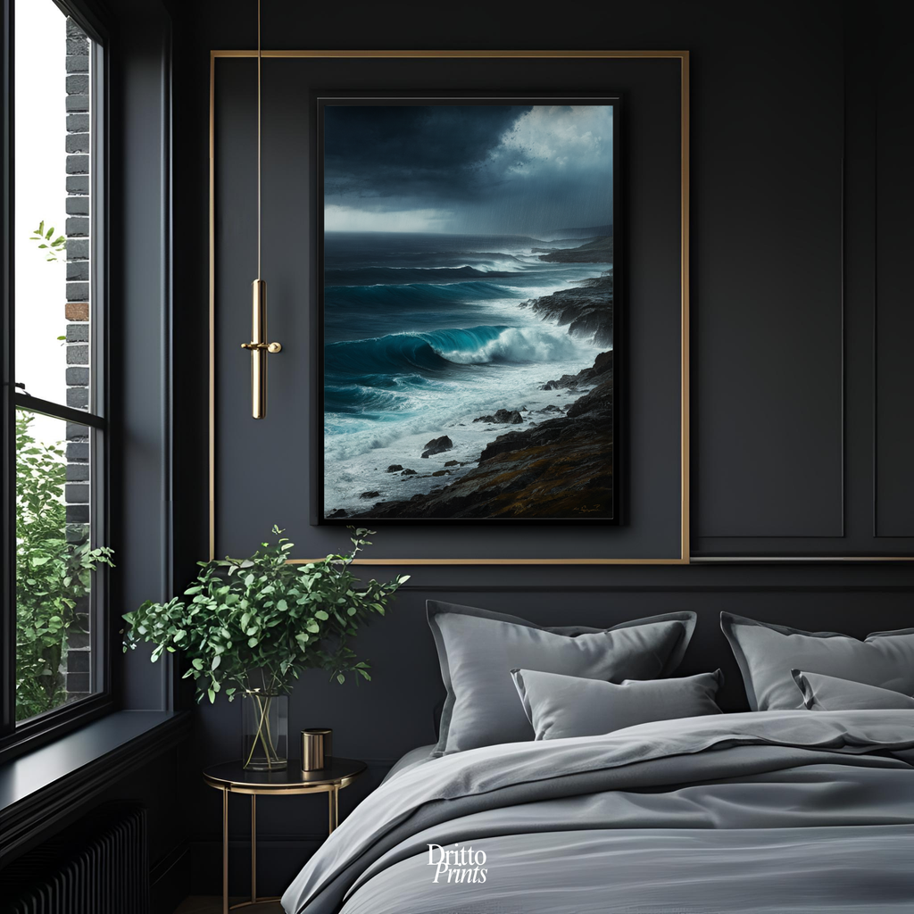 (FD17) Where the Rain Begins - Framed matte paper poster