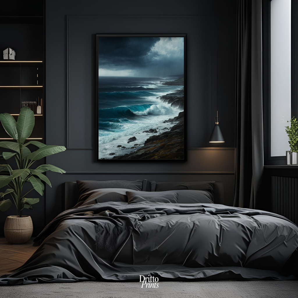 (FD17) Where the Rain Begins - Framed matte paper poster