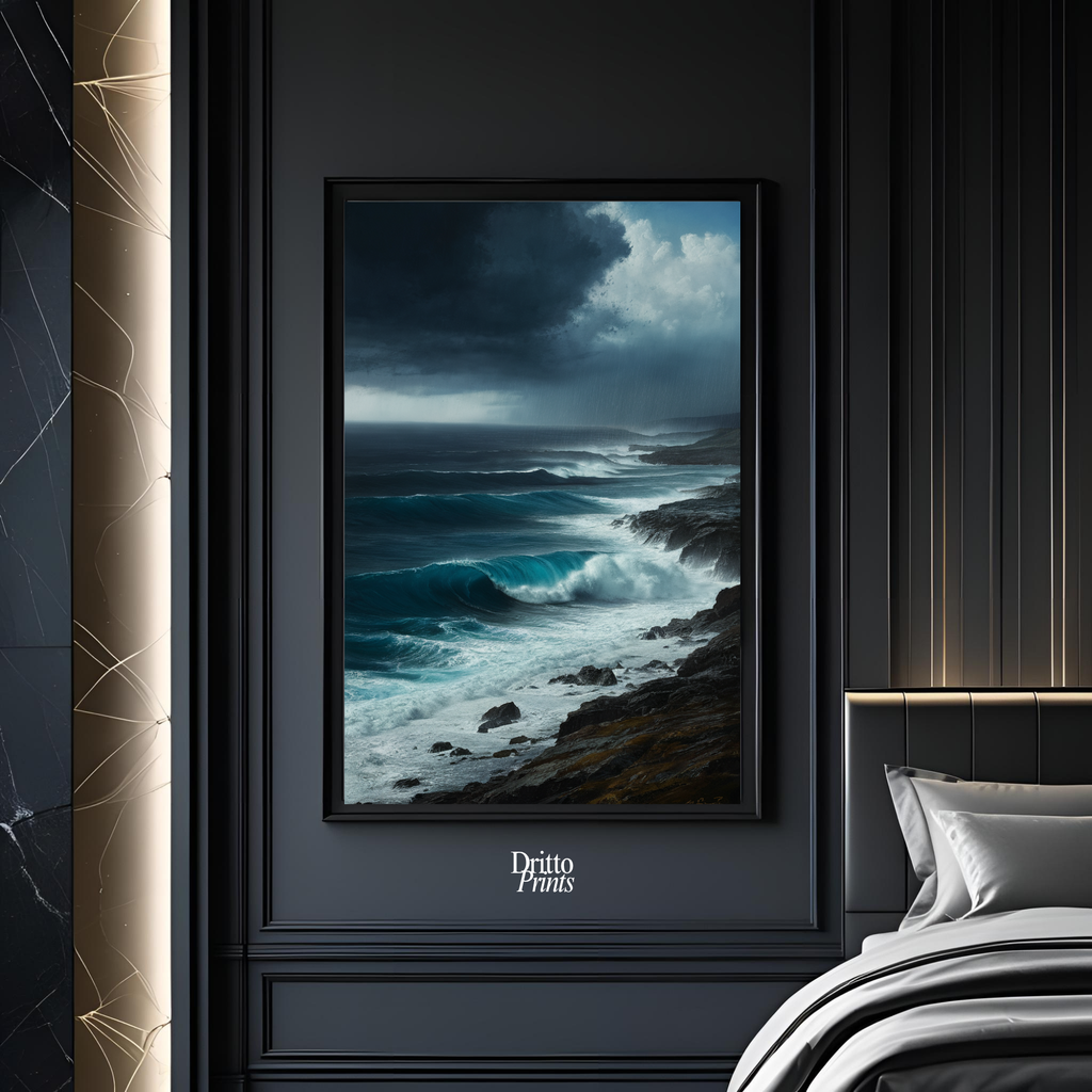 (FD17) Where the Rain Begins - Framed matte paper poster