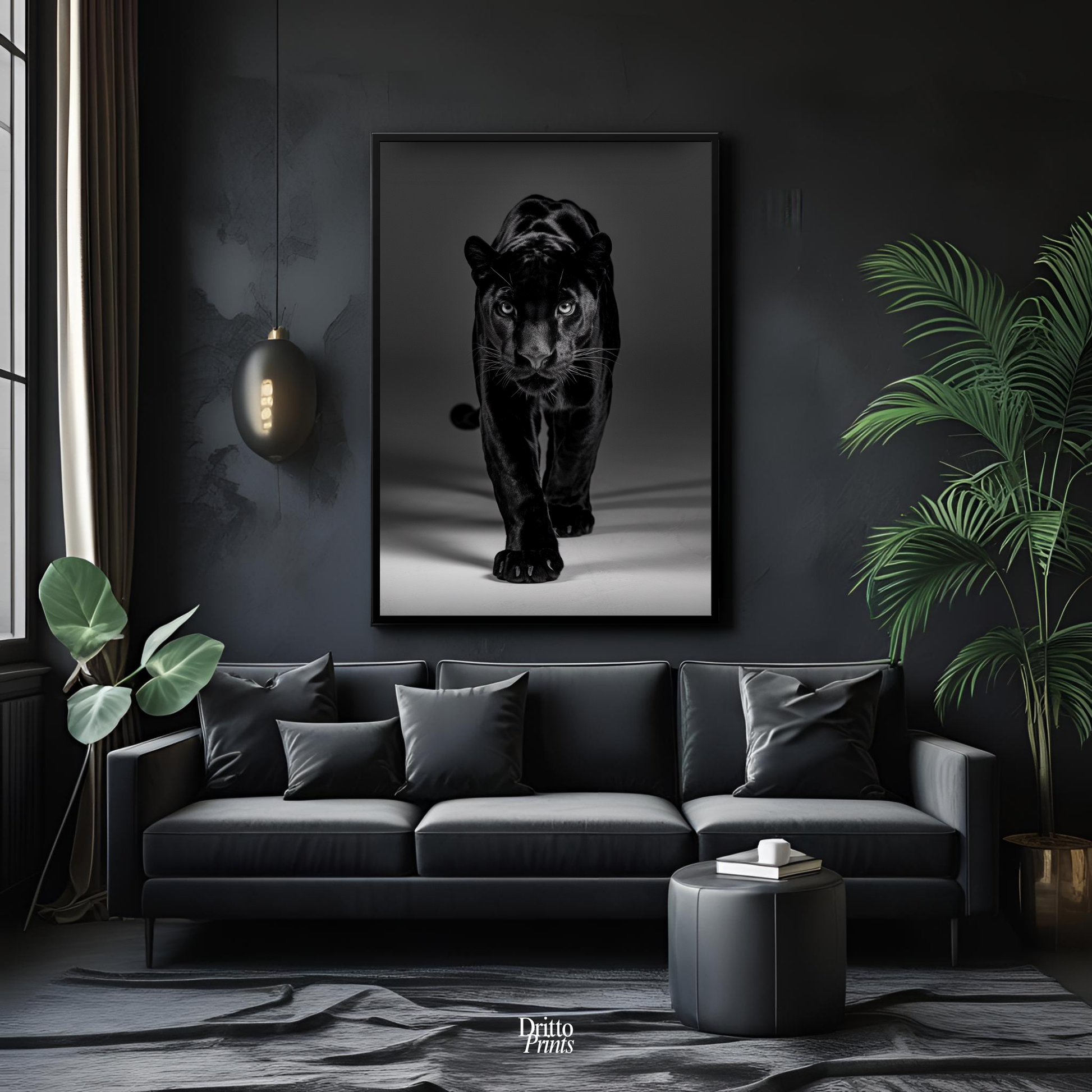 (FD7) Eyes of the Hunt - Framed matte paper poster