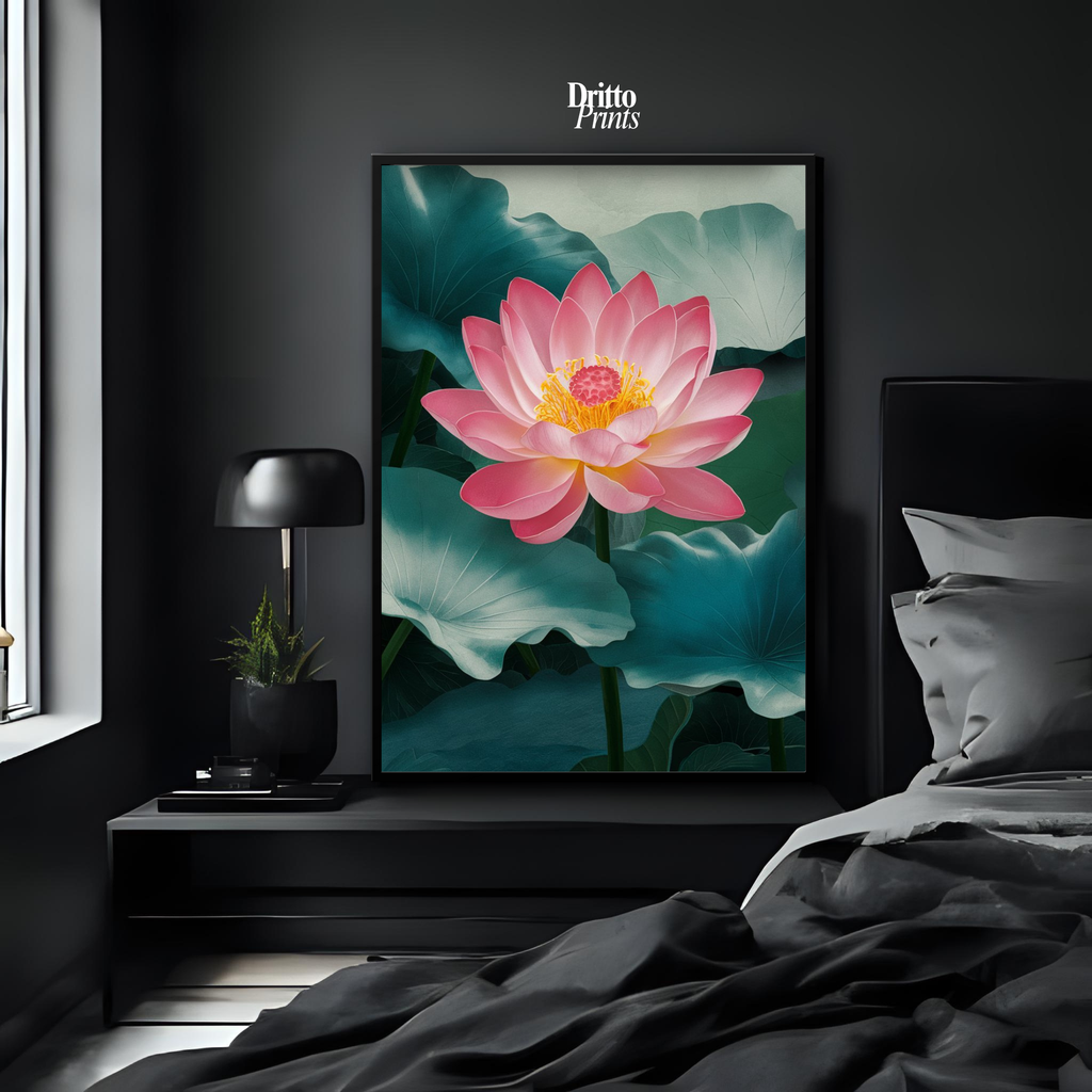 (FD30) Whispers of the Lotus - Framed matte paper poster