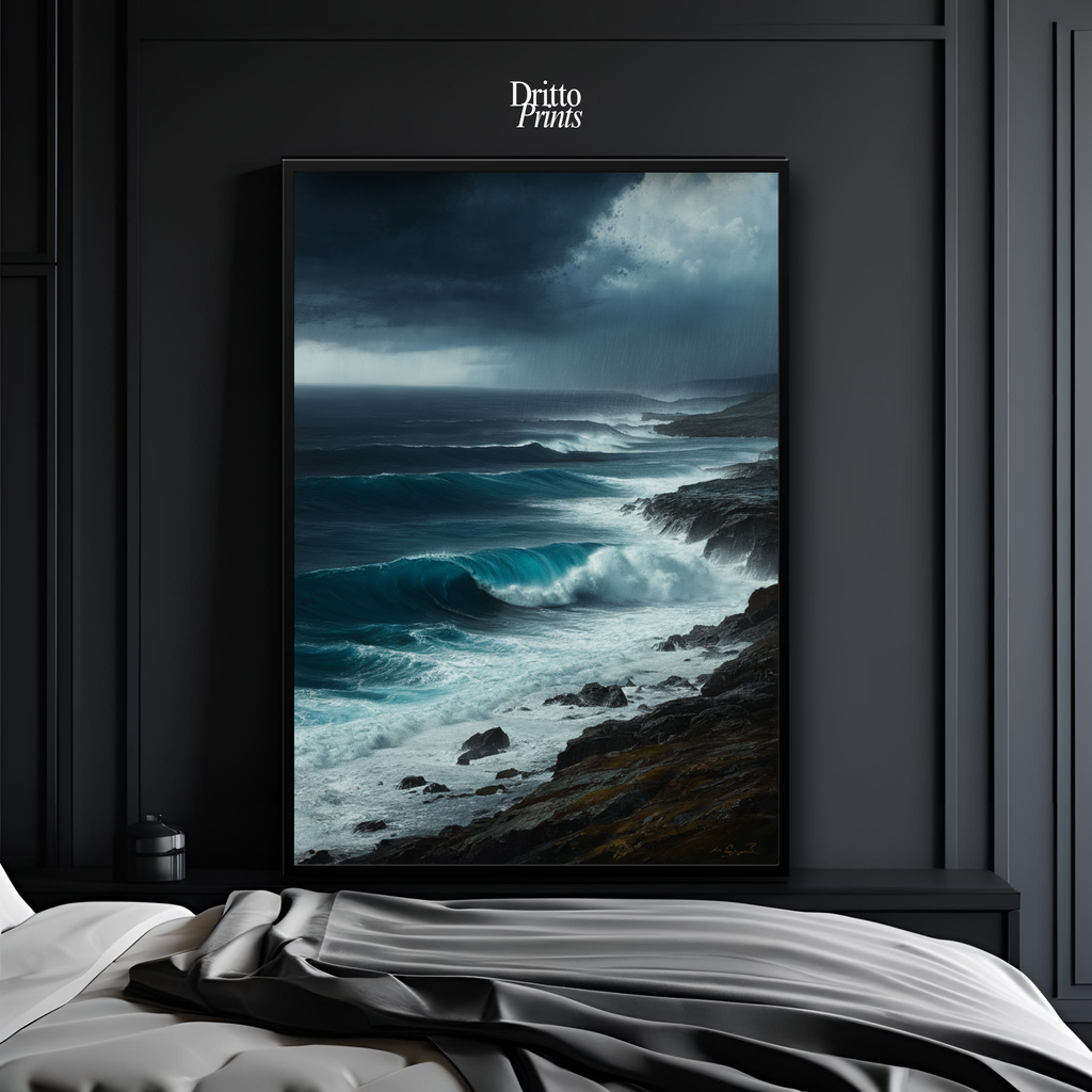 (FD17) Where the Rain Begins - Framed matte paper poster