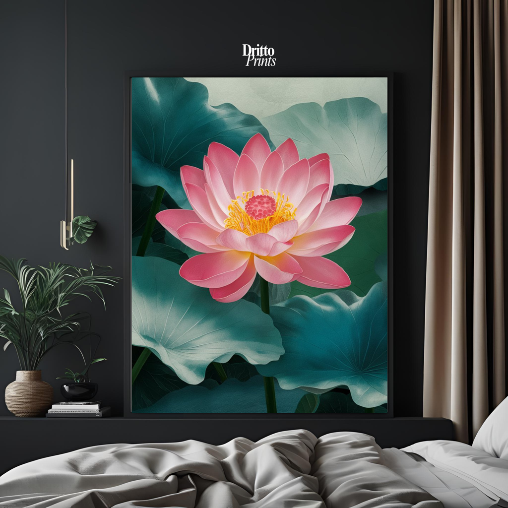 (FD30) Whispers of the Lotus - Framed matte paper poster