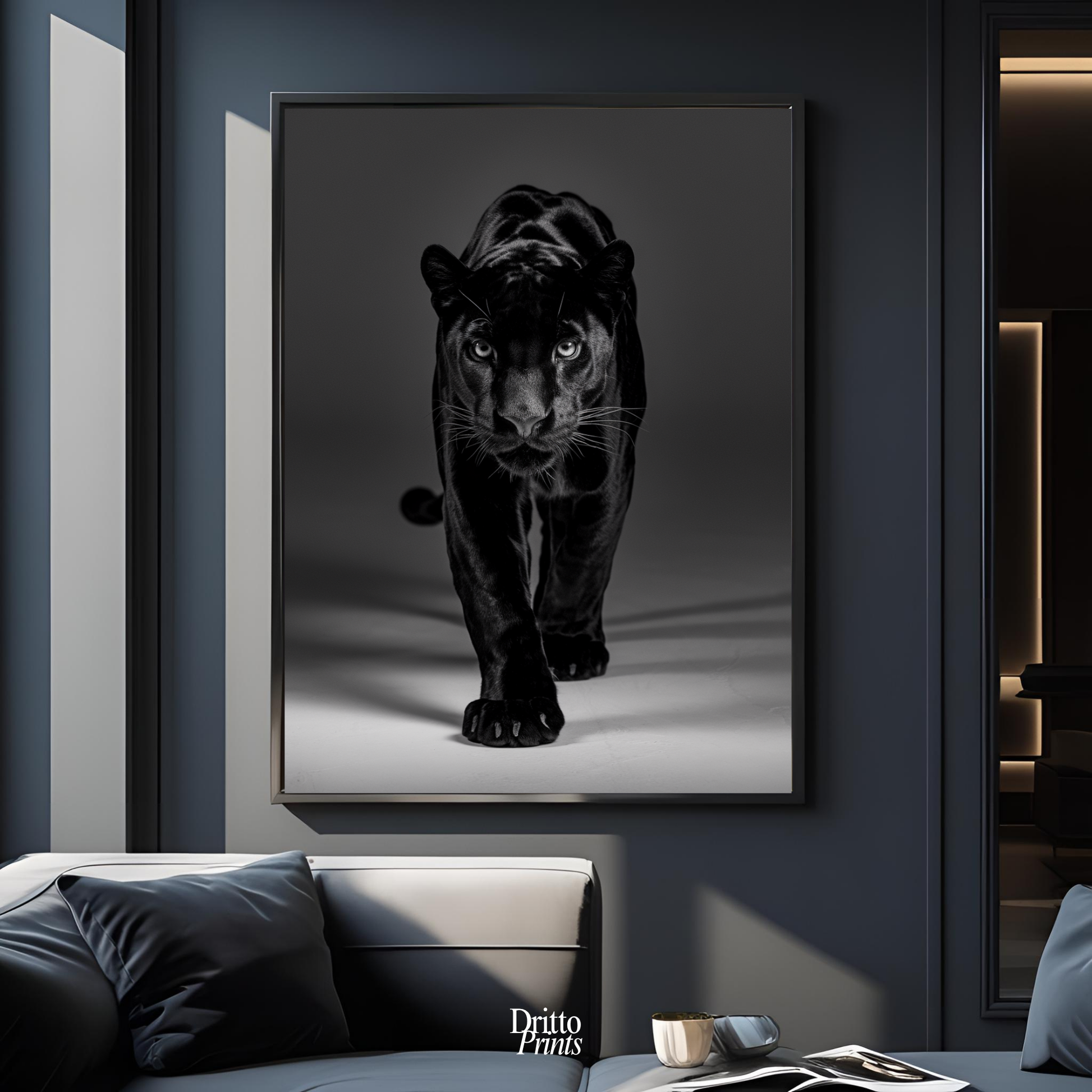 (FD7) Eyes of the Hunt - Framed matte paper poster