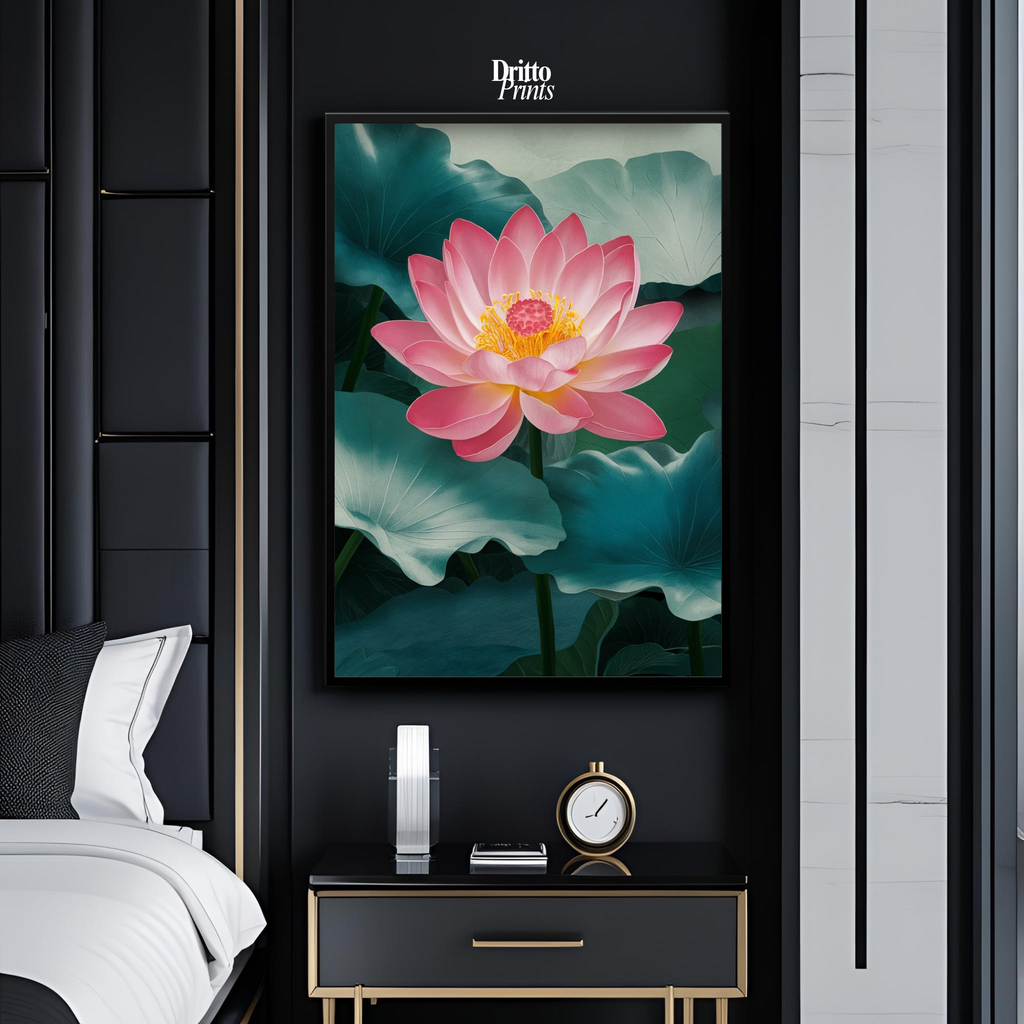 (FD30) Whispers of the Lotus - Framed matte paper poster