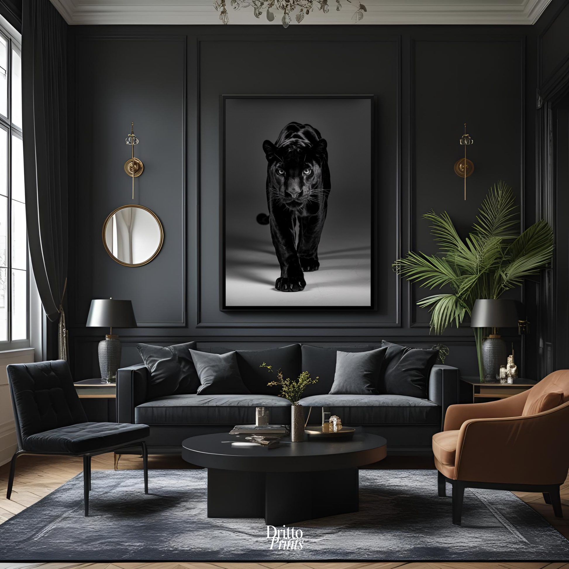 (FD7) Eyes of the Hunt - Framed matte paper poster