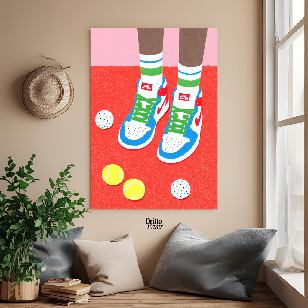 (PD31) Mocha Court Balls Poster