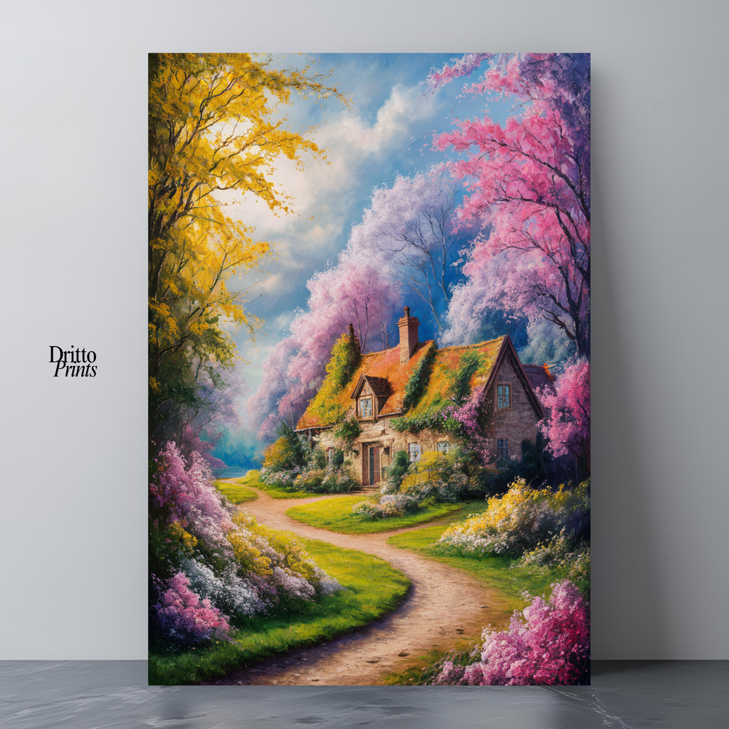 (CD2) Cottage in Bloom - Canvas