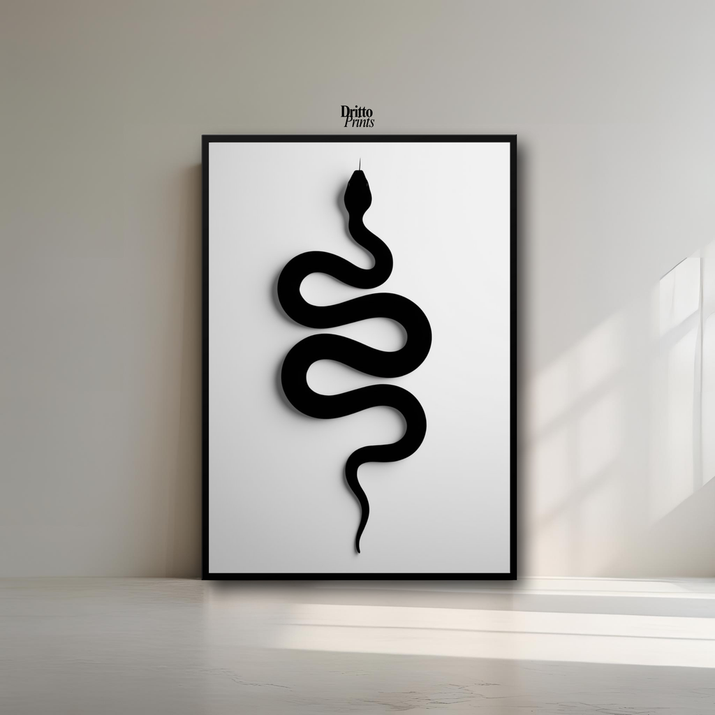 (FD34) Serpent Grace - Framed matte paper poster