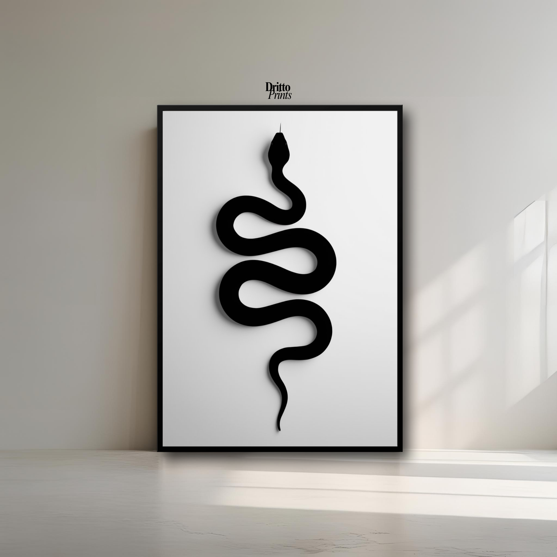 (FD34) Serpent Grace - Framed matte paper poster