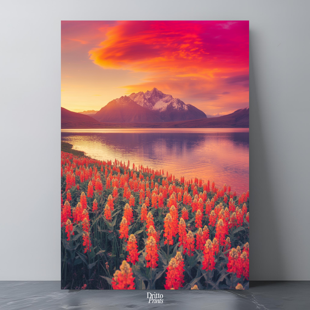 (CF3) Golden Hour Symphony - Framed canvas