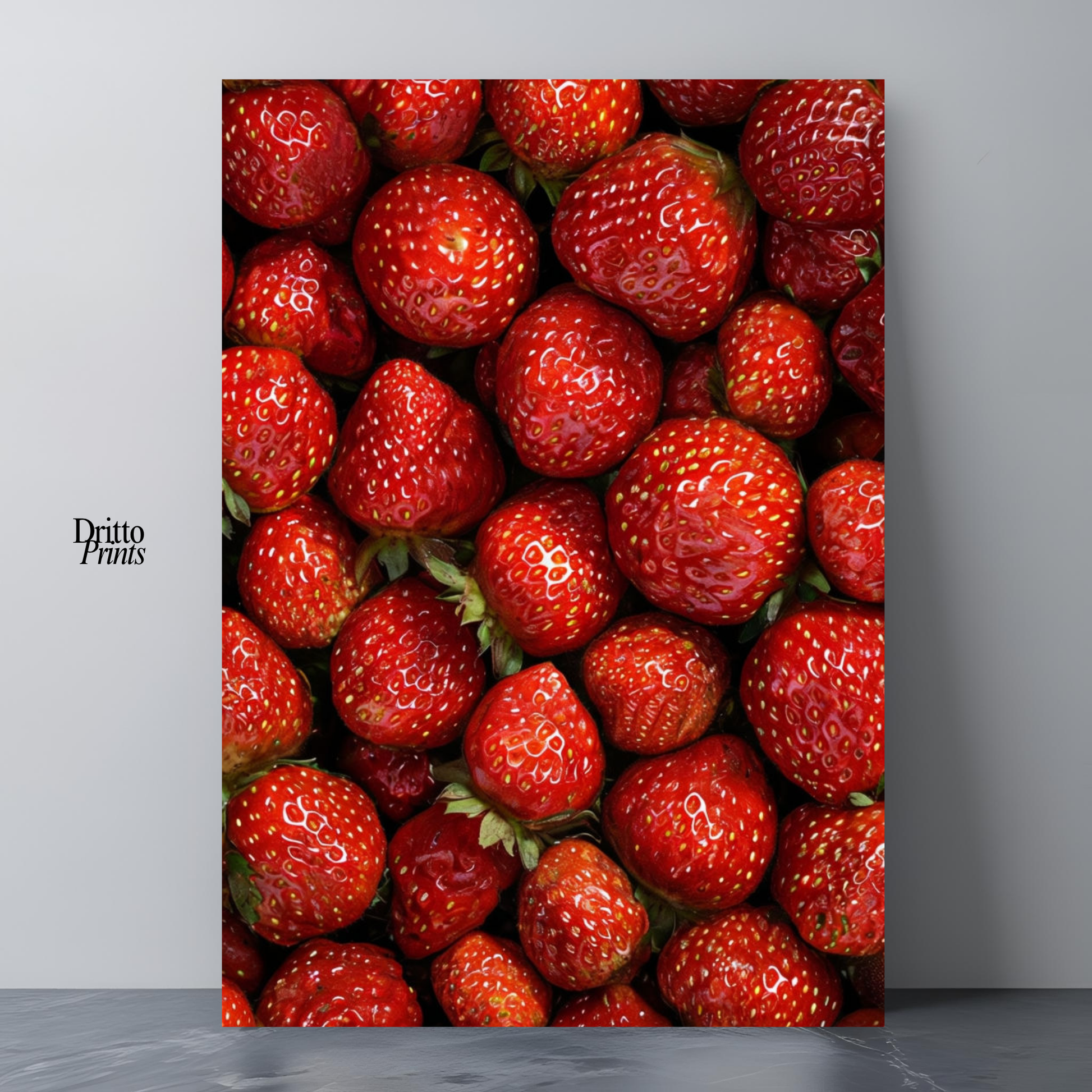 (PD5) The Strawberry Wall Taste of Summer - Poster