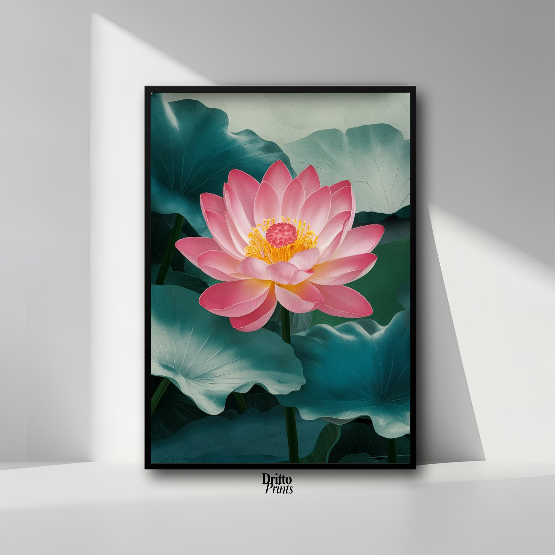 (FD30) Whispers of the Lotus - Framed matte paper poster