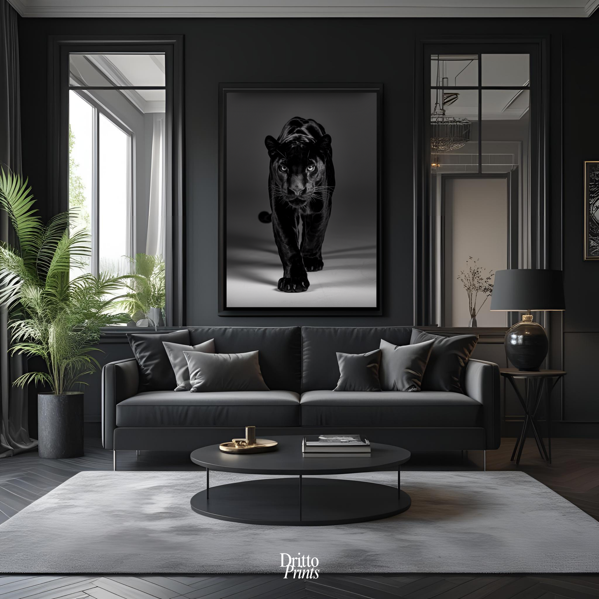 (FD7) Eyes of the Hunt - Framed matte paper poster