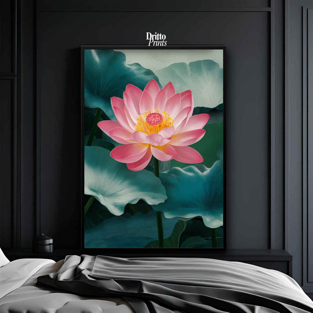 (FD30) Whispers of the Lotus - Framed matte paper poster
