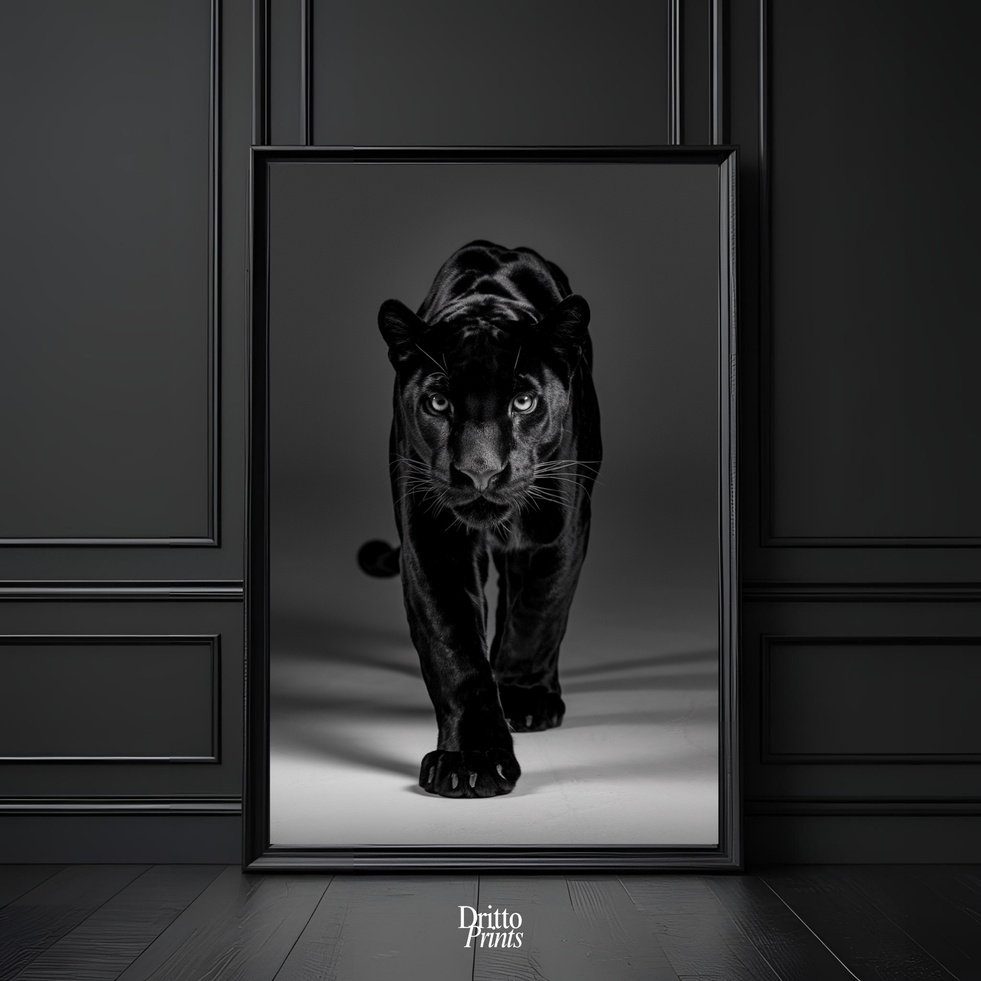 (FD7) Eyes of the Hunt - Framed matte paper poster