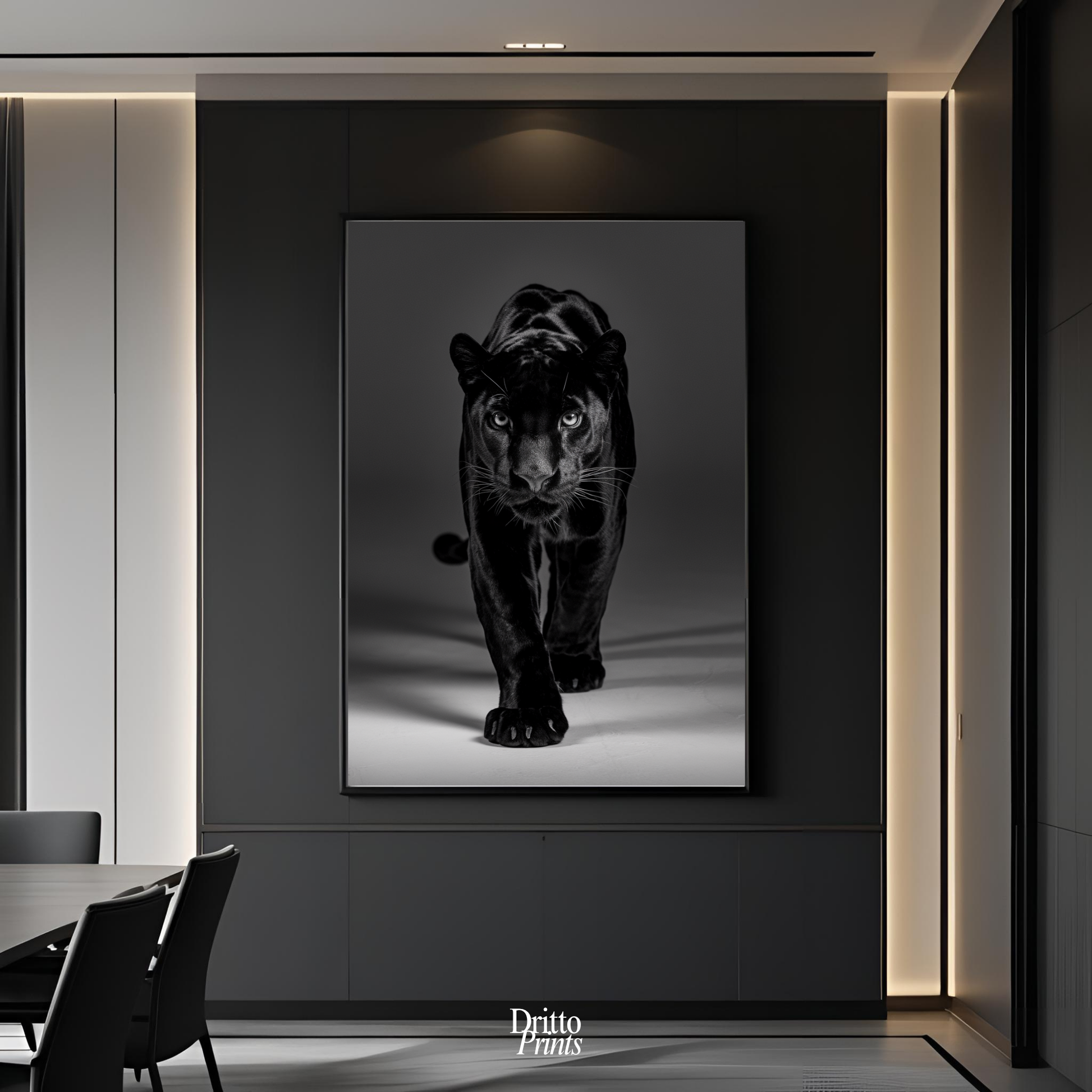 (FD7) Eyes of the Hunt - Framed matte paper poster