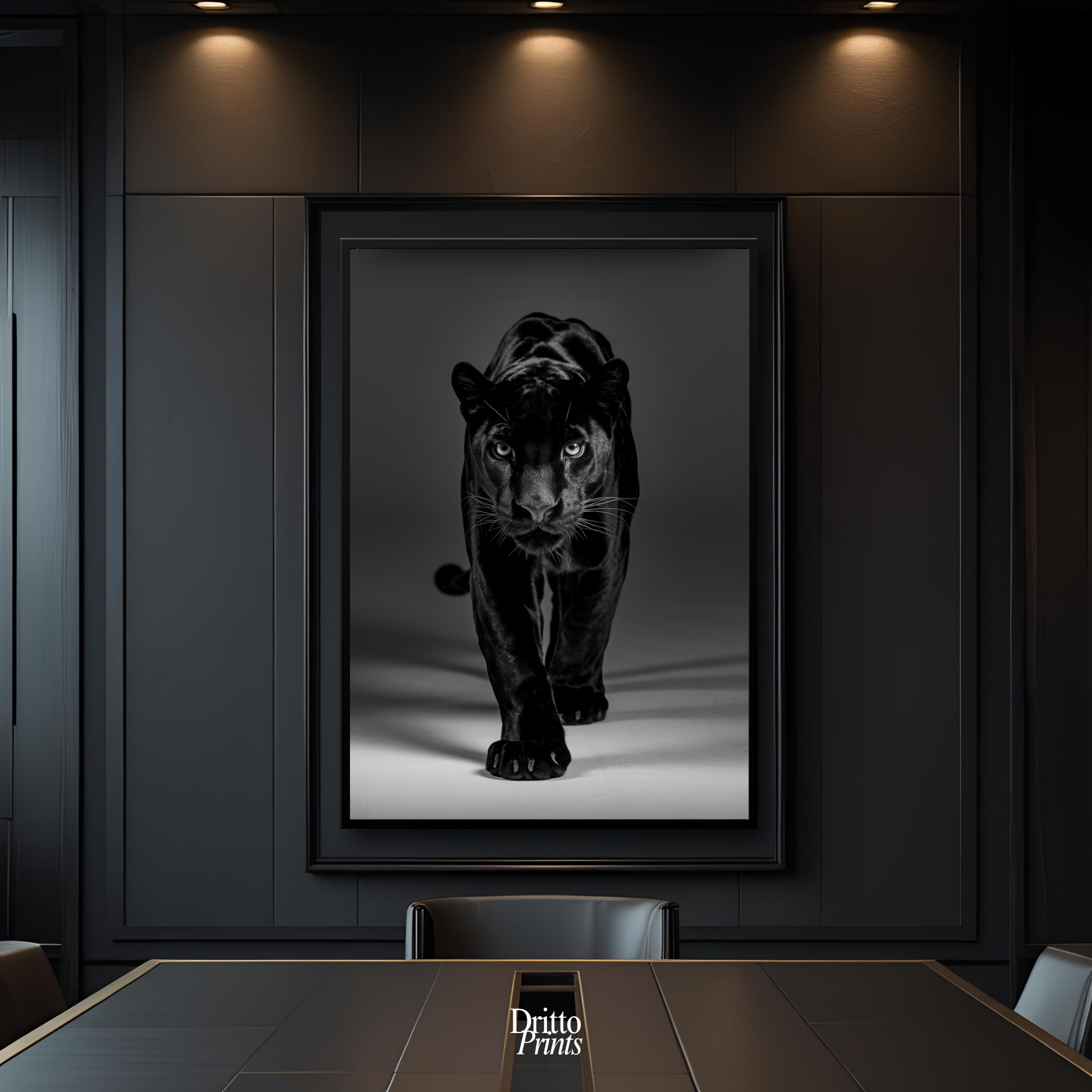 (FD7) Eyes of the Hunt - Framed matte paper poster