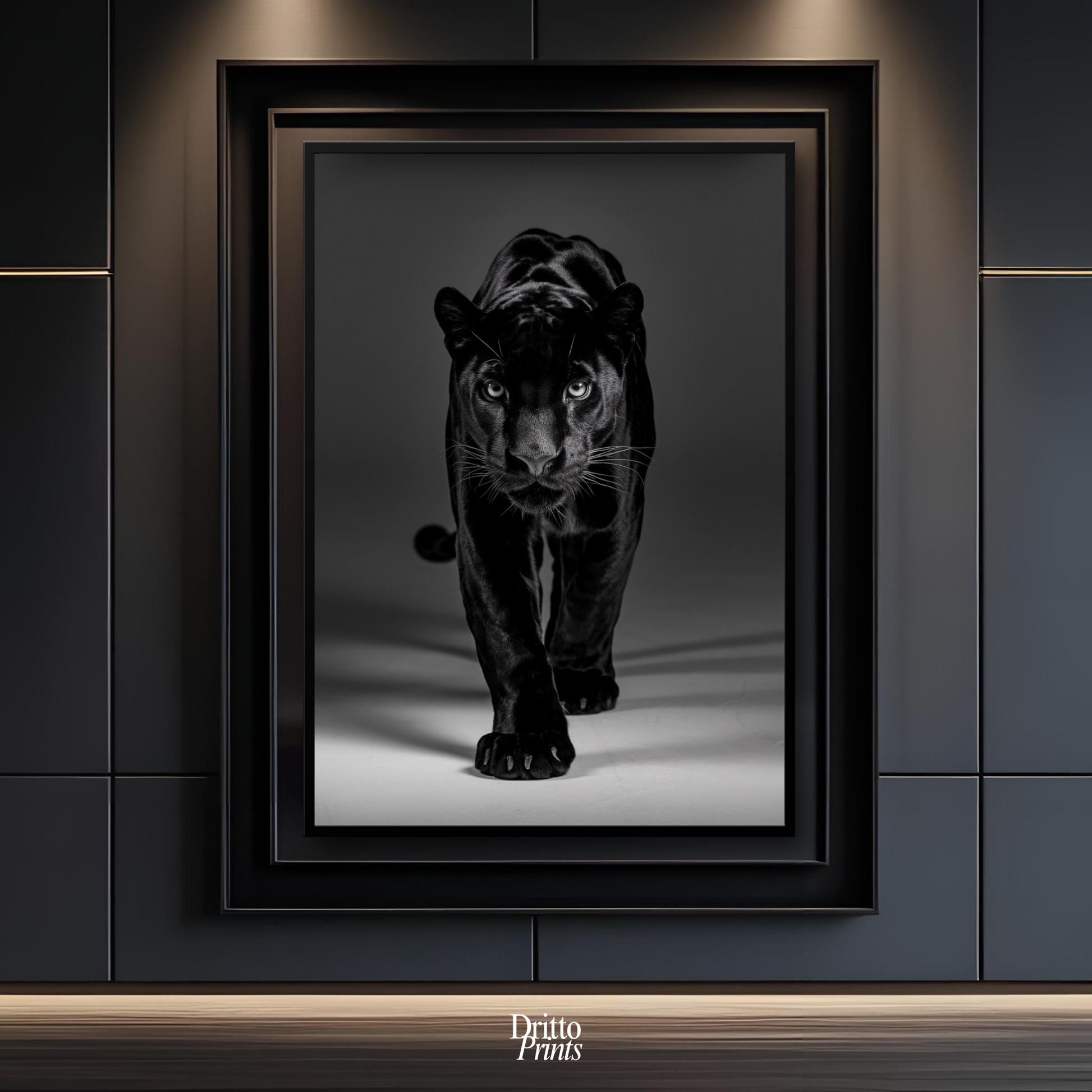 (FD7) Eyes of the Hunt - Framed matte paper poster