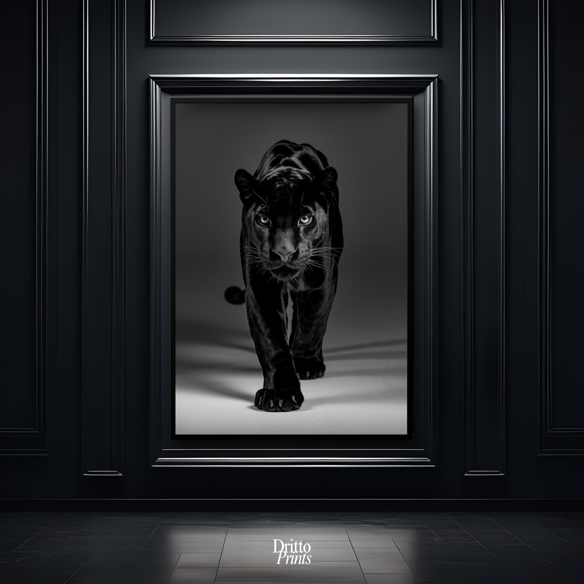 (FD7) Eyes of the Hunt - Framed matte paper poster
