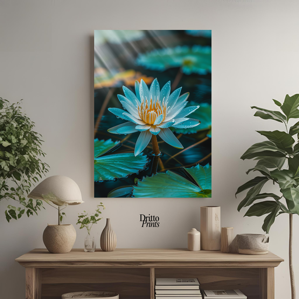 (CD5) Tranquil Water Lily - Canvas