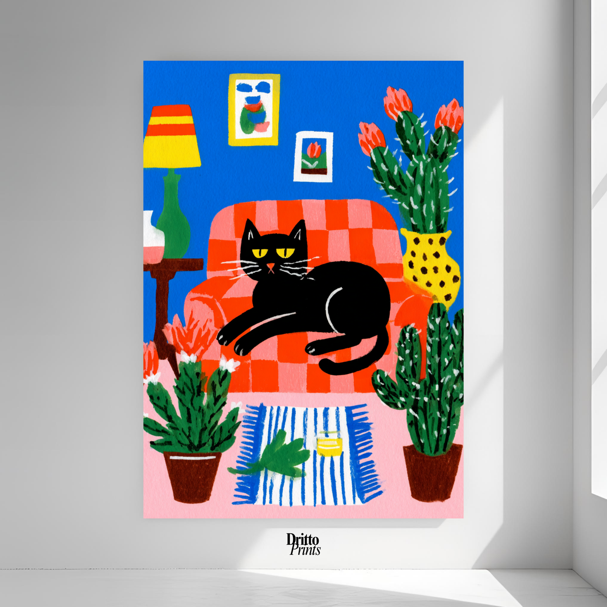 (PD32) Afternoon with the Cat - Poster