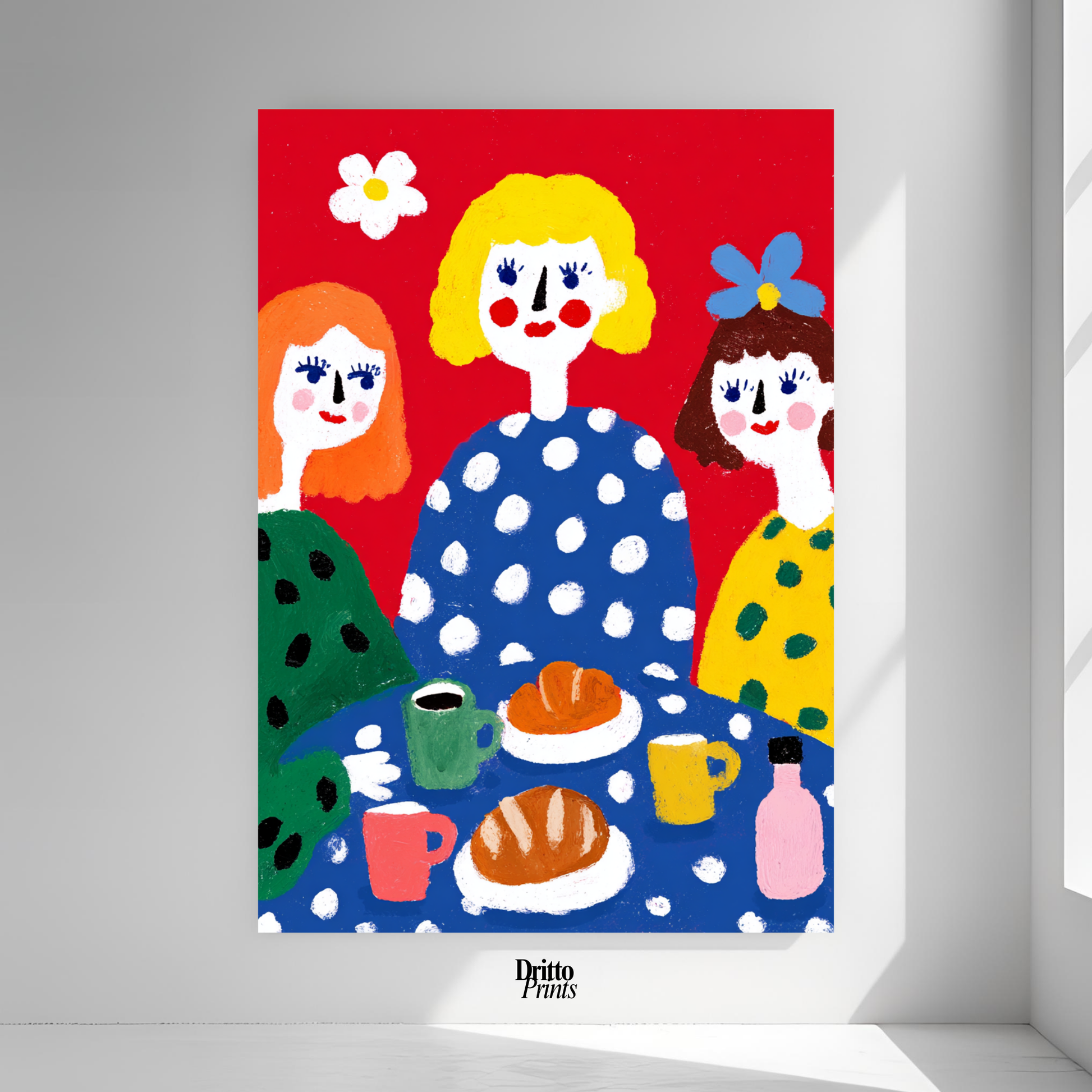 (PD45) Morning Notes – Vintage Iranian Breakfast Poster