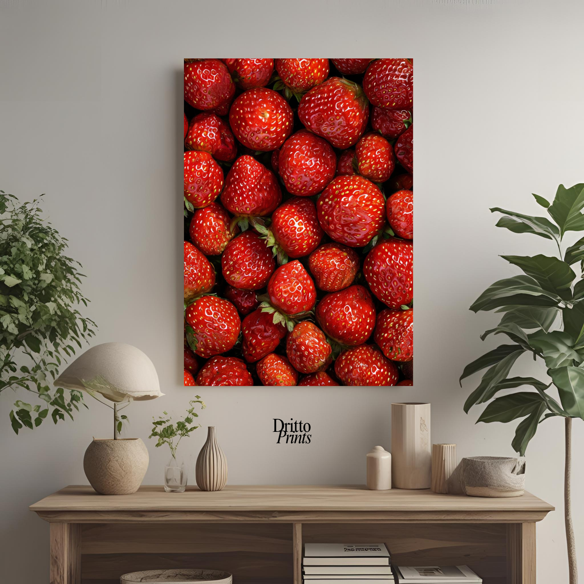 (PD5) The Strawberry Wall Taste of Summer - Poster